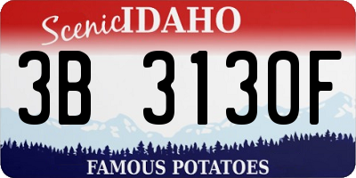 ID license plate 3B3130F