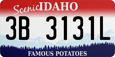 ID license plate 3B3131L