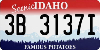 ID license plate 3B3137I