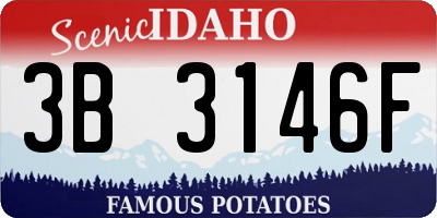 ID license plate 3B3146F
