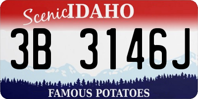 ID license plate 3B3146J