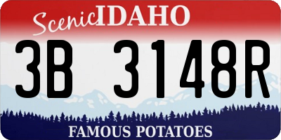 ID license plate 3B3148R