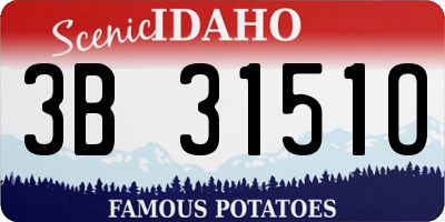 ID license plate 3B3151O