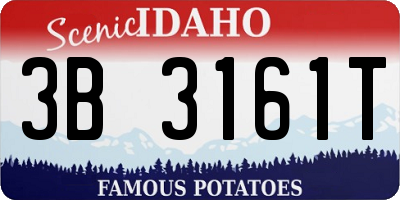 ID license plate 3B3161T