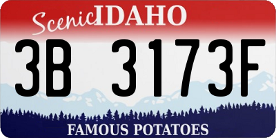 ID license plate 3B3173F