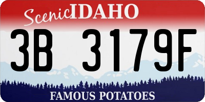 ID license plate 3B3179F