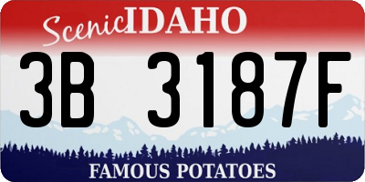 ID license plate 3B3187F