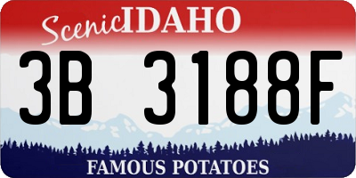 ID license plate 3B3188F