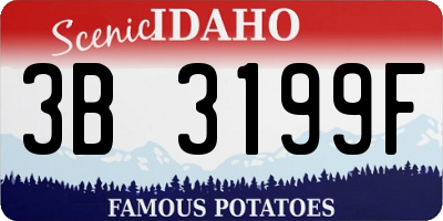 ID license plate 3B3199F