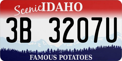 ID license plate 3B3207U