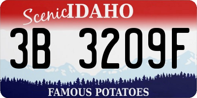 ID license plate 3B3209F