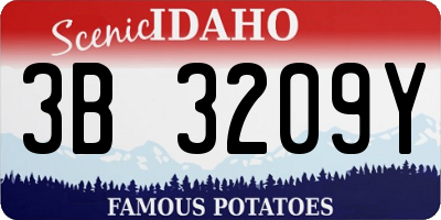 ID license plate 3B3209Y