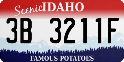 ID license plate 3B3211F