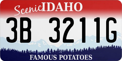ID license plate 3B3211G