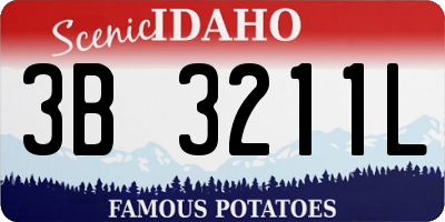 ID license plate 3B3211L