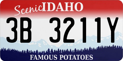 ID license plate 3B3211Y