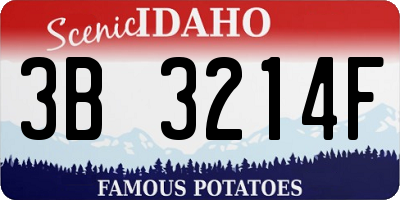 ID license plate 3B3214F