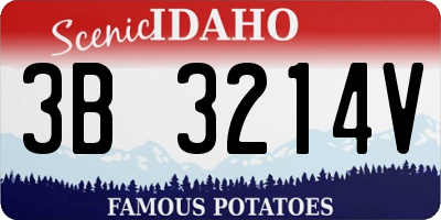 ID license plate 3B3214V
