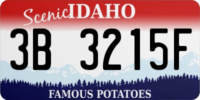 ID license plate 3B3215F
