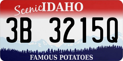 ID license plate 3B3215Q