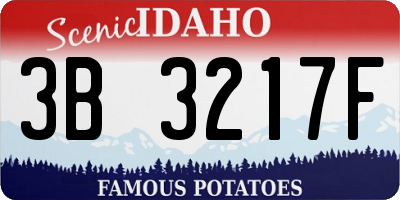 ID license plate 3B3217F