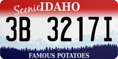 ID license plate 3B3217I