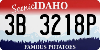 ID license plate 3B3218P