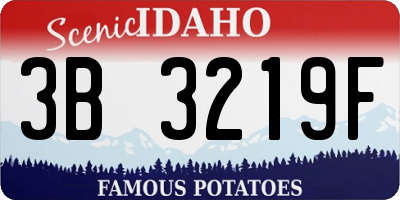 ID license plate 3B3219F