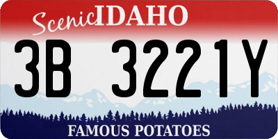 ID license plate 3B3221Y
