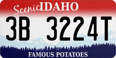 ID license plate 3B3224T