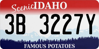 ID license plate 3B3227Y