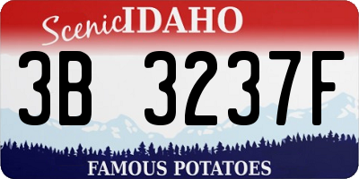 ID license plate 3B3237F
