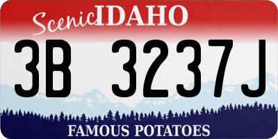 ID license plate 3B3237J
