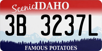ID license plate 3B3237L