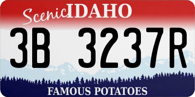 ID license plate 3B3237R