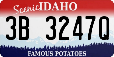 ID license plate 3B3247Q