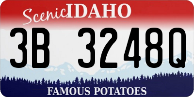 ID license plate 3B3248Q