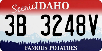 ID license plate 3B3248V
