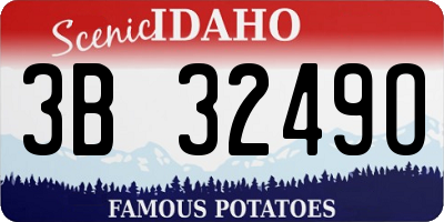 ID license plate 3B3249O