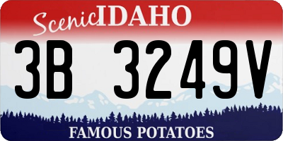 ID license plate 3B3249V
