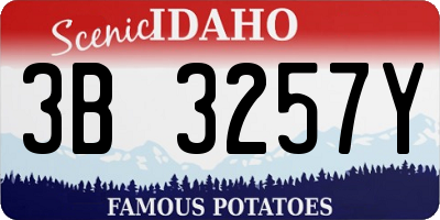 ID license plate 3B3257Y