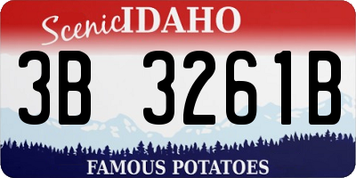 ID license plate 3B3261B