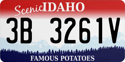 ID license plate 3B3261V