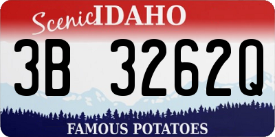 ID license plate 3B3262Q