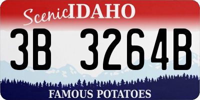 ID license plate 3B3264B