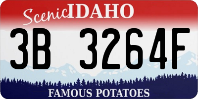 ID license plate 3B3264F