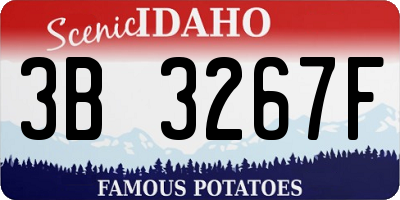 ID license plate 3B3267F