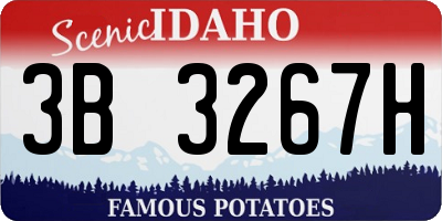 ID license plate 3B3267H