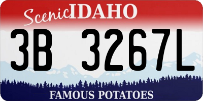 ID license plate 3B3267L