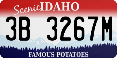 ID license plate 3B3267M